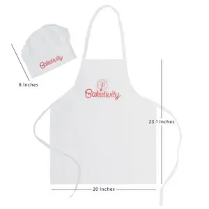 Kids Baketivity Apron With Chef Hat