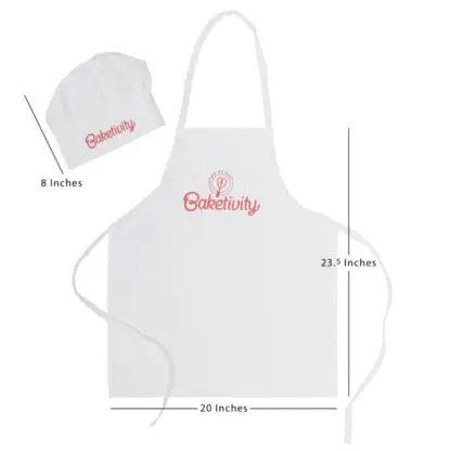 Kids Baketivity Apron With Chef Hat