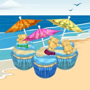 Beach Day Cupcakes Baking Kit