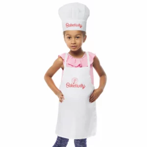 Kids Baketivity Apron With Chef Hat