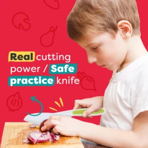 6 Piece Kids Cutting Board and Knife Set