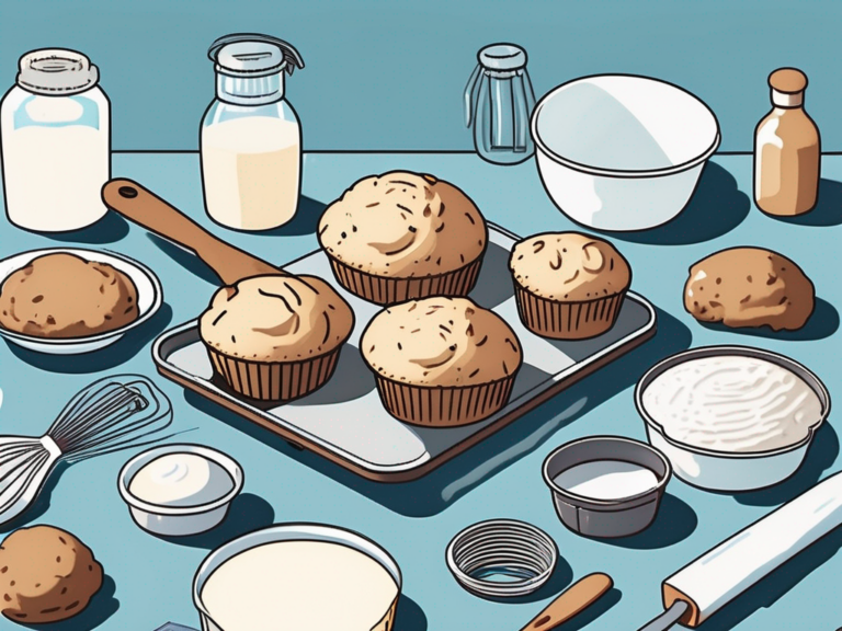 A variety of baking tools and kits spread out on a kitchen counter