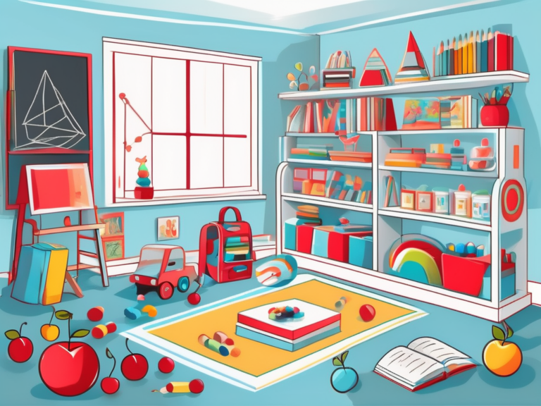 A colorful and engaging playroom filled with educational toys