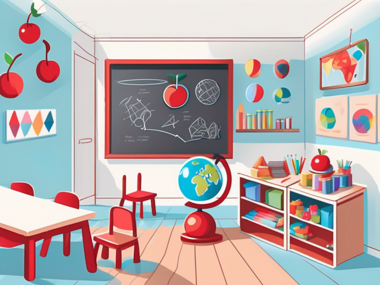 A vibrant and inviting classroom setting filled with educational toys