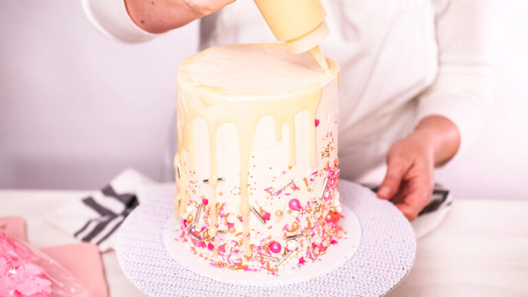 Step by step. Icing tall birthday cake. Fun Baking Trends at Home A Delicious Guide